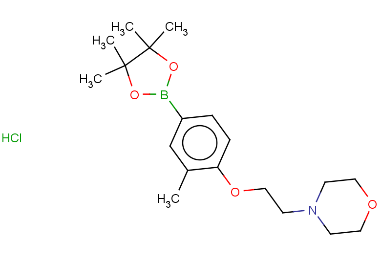 4-{2-[2-methyl-4-(4,4,5,5-tetramethyl-1,3,2-dioxaborolan-2-yl)phenoxy]ethyl}morpholine hydrochloride