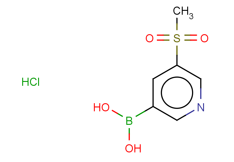(5-methanesulfonylpyridin-3-yl)boronic acid hydrochloride