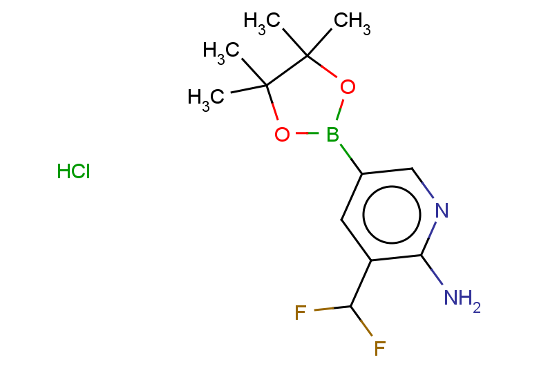 3-(difluoromethyl)-5-(4,4,5,5-tetramethyl-1,3,2-dioxaborolan-2-yl)pyridin-2-amine hydrochloride
