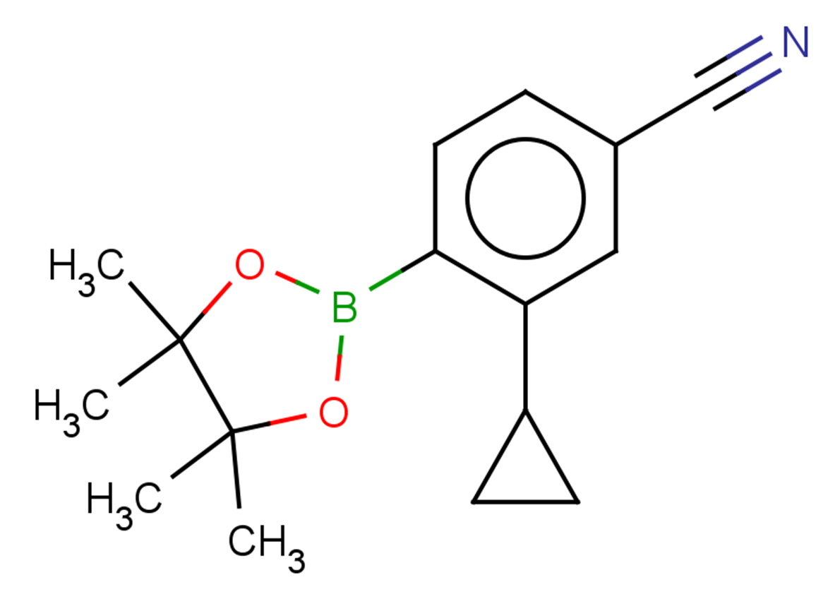 3-cyclopropyl-4-(4,4,5,5-tetramethyl-1,3,2-dioxaborolan-2-yl)benzonitrile