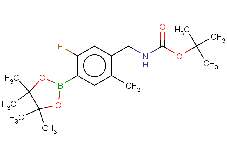 tert-butyl N-{[5-fluoro-2-methyl-4-(tetramethyl-1,3,2-dioxaborolan-2-yl)phenyl]methyl}carbamate
