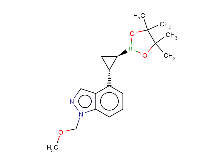 rac-1-(methoxymethyl)-4-[(1R,2R)-2-(4,4,5,5-tetramethyl-1,3,2-dioxaborolan-2-yl)cyclopropyl]-1H-indazole, trans