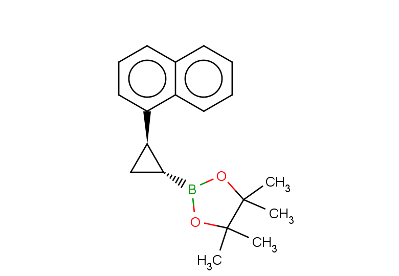 rac-4,4,5,5-tetramethyl-2-[(1R,2R)-2-(naphthalen-1-yl)cyclopropyl]-1,3,2-dioxaborolane, trans