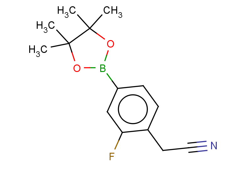 2-[2-fluoro-4-(4,4,5,5-tetramethyl-1,3,2-dioxaborolan-2-yl)phenyl]acetonitrile