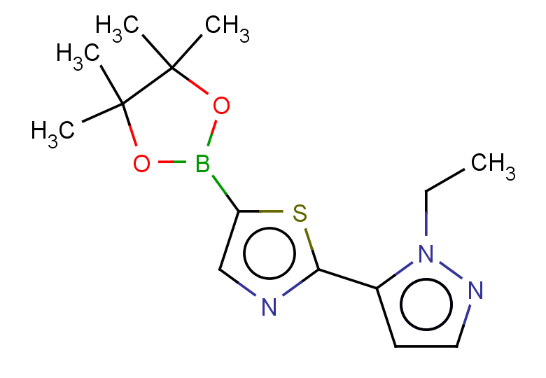 2-(1-ethyl-1H-pyrazol-5-yl)-5-(4,4,5,5-tetramethyl-1,3,2-dioxaborolan-2-yl)-1,3-thiazole