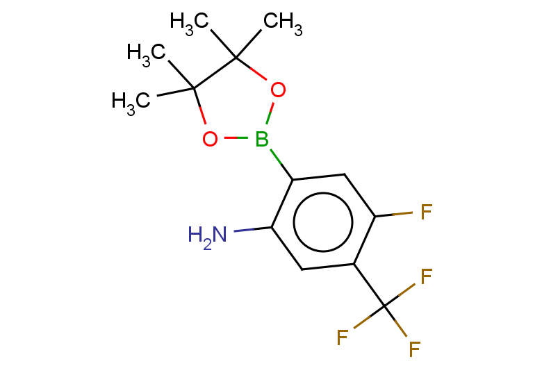 4-fluoro-2-(4,4,5,5-tetramethyl-1,3,2-dioxaborolan-2-yl)-5-(trifluoromethyl)aniline