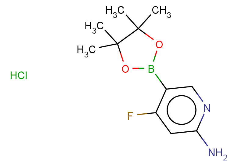 4-fluoro-5-(4,4,5,5-tetramethyl-1,3,2-dioxaborolan-2-yl)pyridin-2-amine hydrochloride