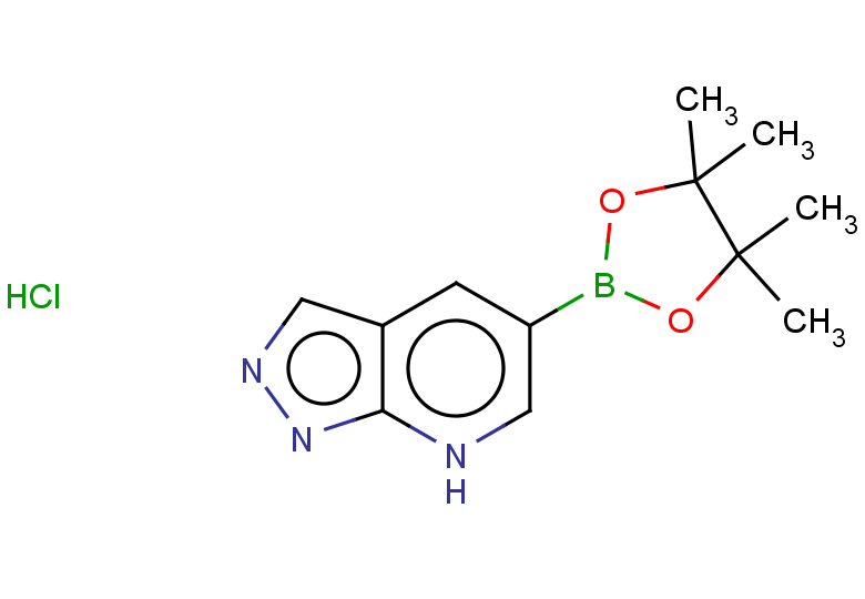 5-(4,4,5,5-tetramethyl-1,3,2-dioxaborolan-2-yl)-7H-pyrazolo[3,4-b]pyridine hydrochloride