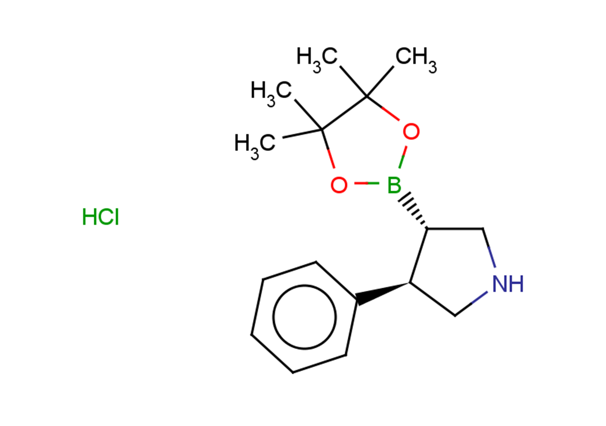 rac-(3R,4S)-3-phenyl-4-(4,4,5,5-tetramethyl-1,3,2-dioxaborolan-2-yl)pyrrolidine hydrochloride, trans