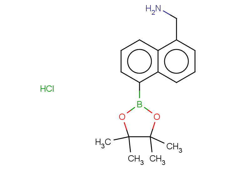 1-[5-(4,4,5,5-tetramethyl-1,3,2-dioxaborolan-2-yl)naphthalen-1-yl]methanamine hydrochloride