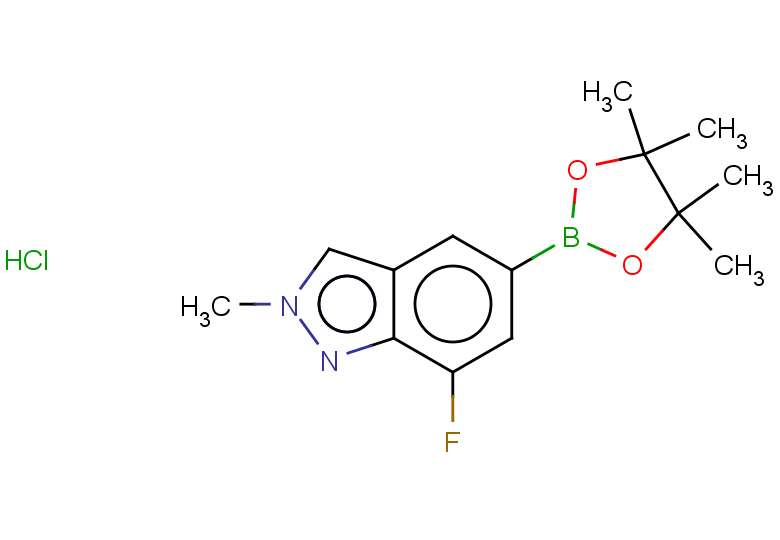 7-fluoro-2-methyl-5-(4,4,5,5-tetramethyl-1,3,2-dioxaborolan-2-yl)-2H-indazole hydrochloride
