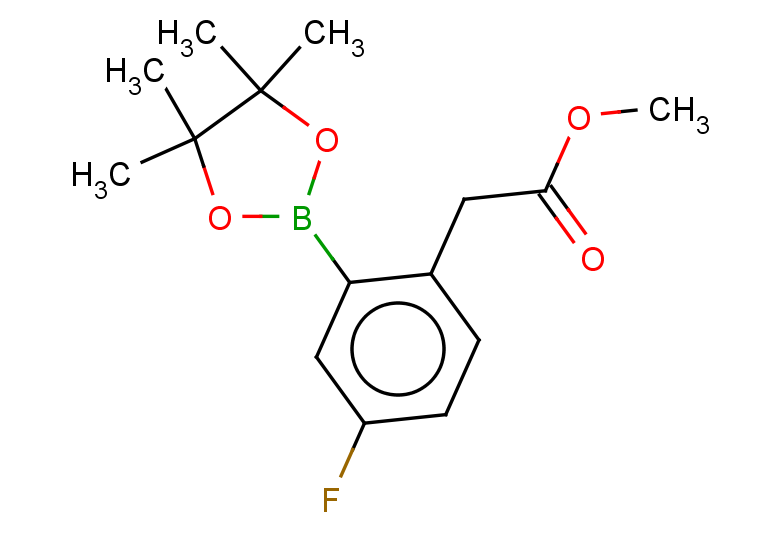 methyl 2-[4-fluoro-2-(4,4,5,5-tetramethyl-1,3,2-dioxaborolan-2-yl)phenyl]acetate