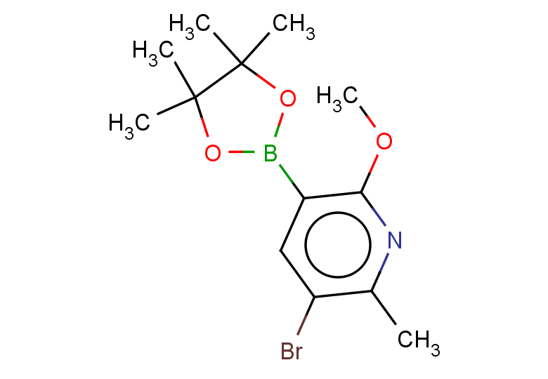 3-bromo-6-methoxy-2-methyl-5-(4,4,5,5-tetramethyl-1,3,2-dioxaborolan-2-yl)pyridine