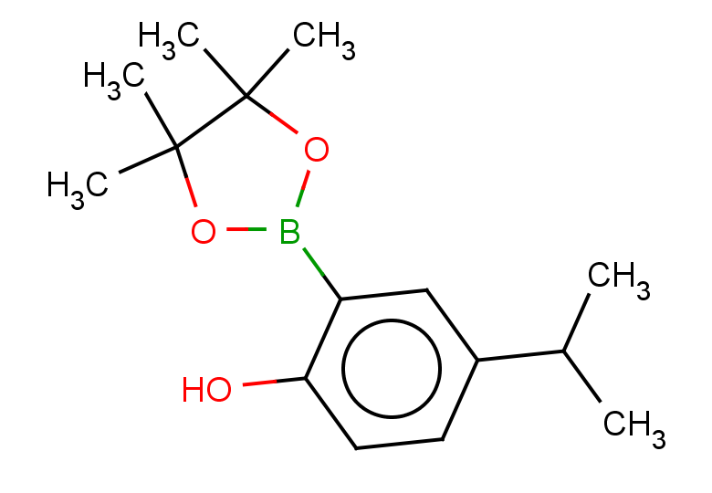 4-(propan-2-yl)-2-(4,4,5,5-tetramethyl-1,3,2-dioxaborolan-2-yl)phenol