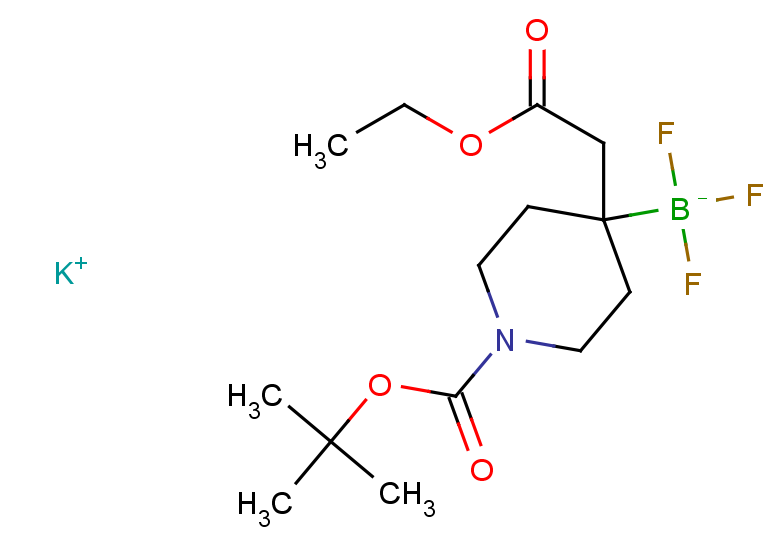 potassium {1-[(tert-butoxy)carbonyl]-4-(2-ethoxy-2-oxoethyl)piperidin-4-yl}trifluoroboranuide