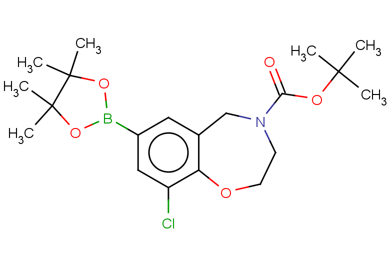 tert-butyl 9-chloro-7-(4,4,5,5-tetramethyl-1,3,2-dioxaborolan-2-yl)-2,3,4,5-tetrahydro-1,4-benzoxazepine-4-carboxylate