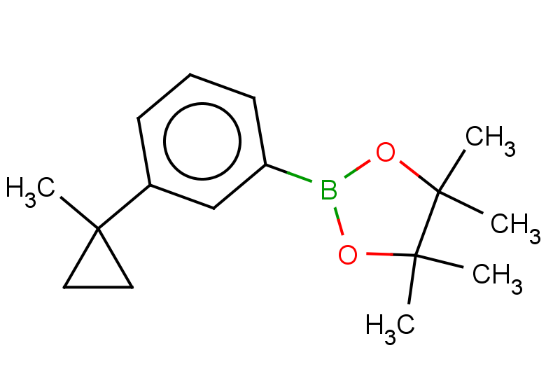 4,4,5,5-tetramethyl-2-[3-(1-methylcyclopropyl)phenyl]-1,3,2-dioxaborolane