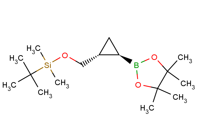 rac-tert-butyldimethyl{[(1R,2R)-2-(4,4,5,5-tetramethyl-1,3,2-dioxaborolan-2-yl)cyclopropyl]methoxy}silane, trans