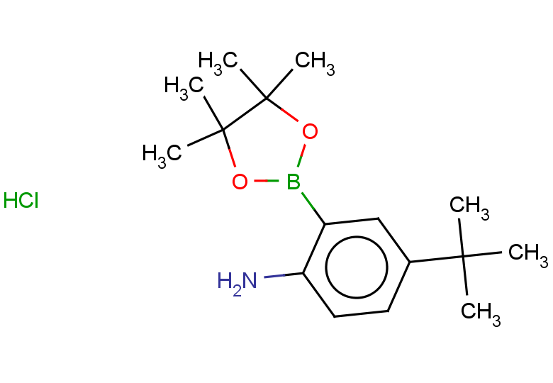 4-tert-butyl-2-(4,4,5,5-tetramethyl-1,3,2-dioxaborolan-2-yl)aniline hydrochloride