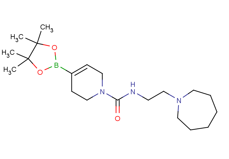 N-[2-(azepan-1-yl)ethyl]-4-(tetramethyl-1,3,2-dioxaborolan-2-yl)-1,2,3,6-tetrahydropyridine-1-carboxamide