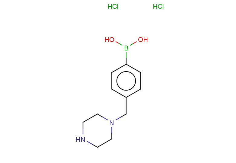 {4-[(piperazin-1-yl)methyl]phenyl}boronic acid dihydrochloride