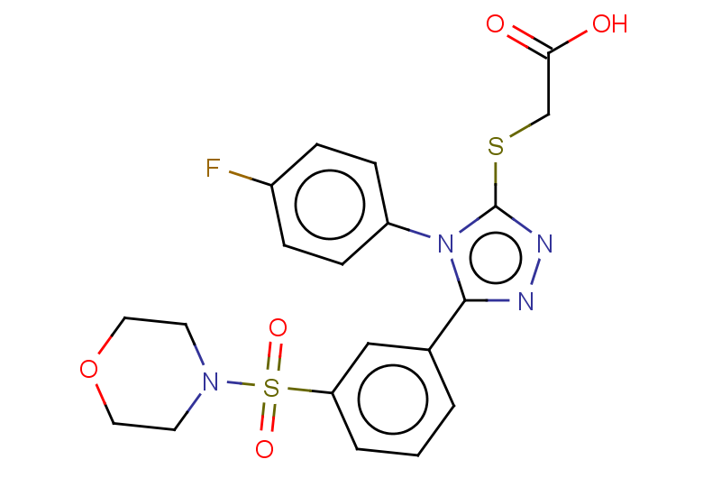2-{[4-(4-fluorophenyl)-5-[3-(morpholine-4-sulfonyl)phenyl]-4H-1,2,4-triazol-3-yl]sulfanyl}acetic acid