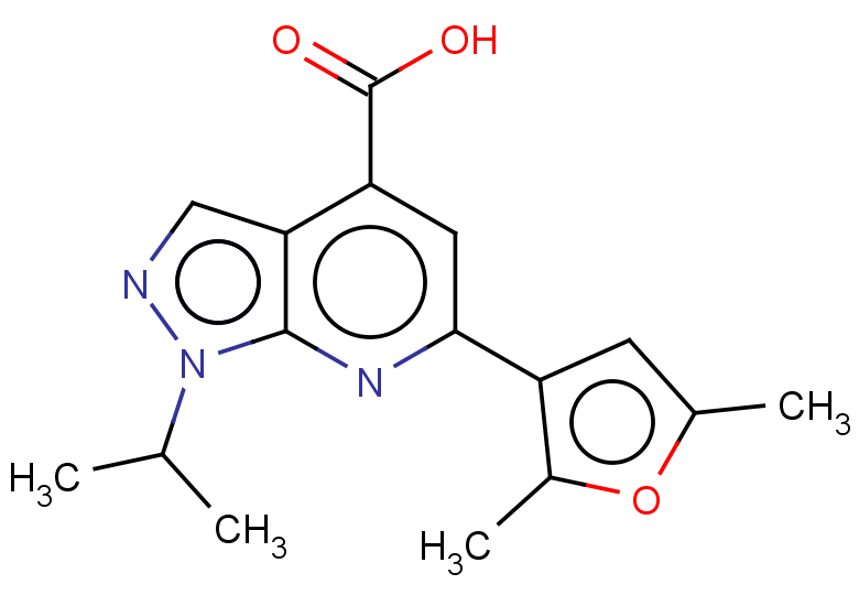 6-(2,5-dimethylfuran-3-yl)-1-(propan-2-yl)-1H-pyrazolo[3,4-b]pyridine-4-carboxylic acid