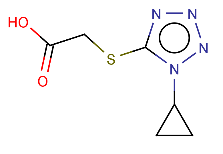 2-[(1-cyclopropyl-1H-1,2,3,4-tetrazol-5-yl)sulfanyl]acetic acid