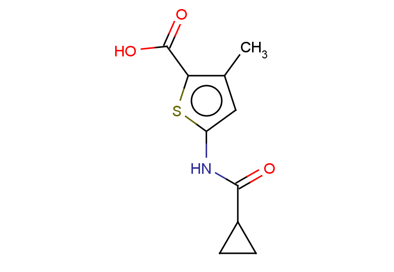 5-cyclopropaneamido-3-methylthiophene-2-carboxylic acid