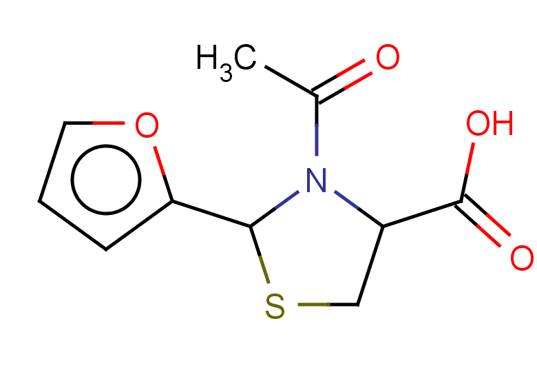 3-acetyl-2-(furan-2-yl)-1,3-thiazolidine-4-carboxylic acid