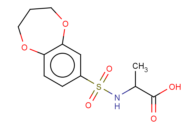 2-(3,4-dihydro-2H-1,5-benzodioxepine-7-sulfonamido)propanoic acid