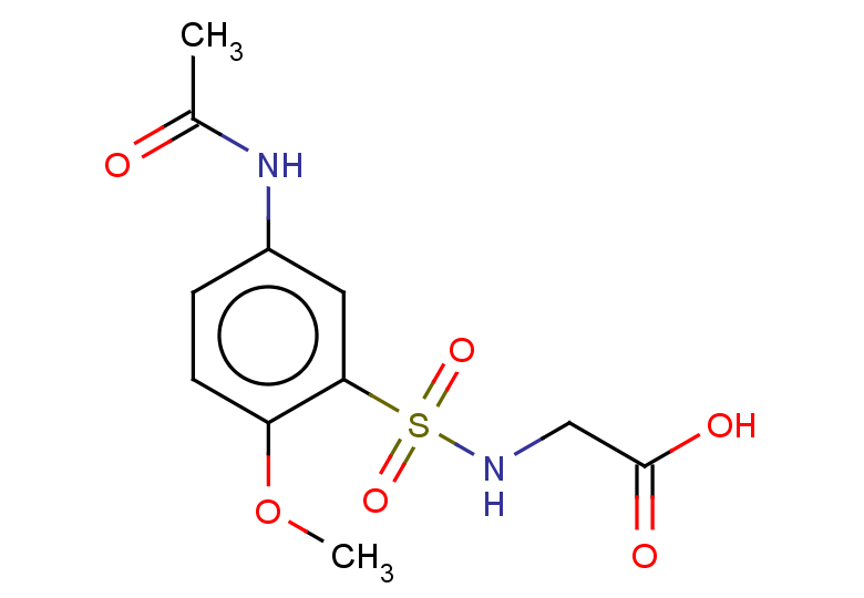 2-(5-acetamido-2-methoxybenzenesulfonamido)acetic acid