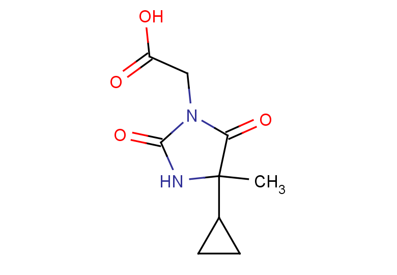 2-(4-cyclopropyl-4-methyl-2,5-dioxoimidazolidin-1-yl)acetic acid