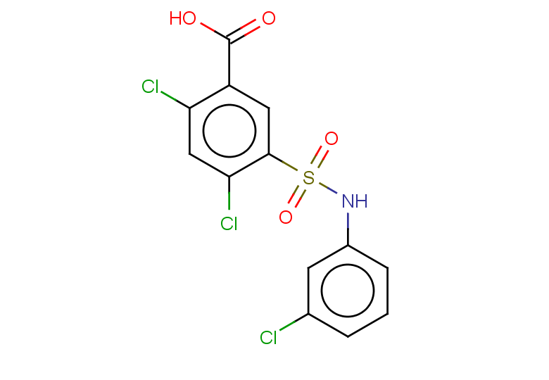 2,4-dichloro-5-[(3-chlorophenyl)sulfamoyl]benzoic acid