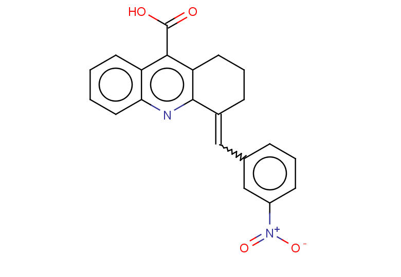 4-[(3-nitrophenyl)methylidene]-1,2,3,4-tetrahydroacridine-9-carboxylic acid