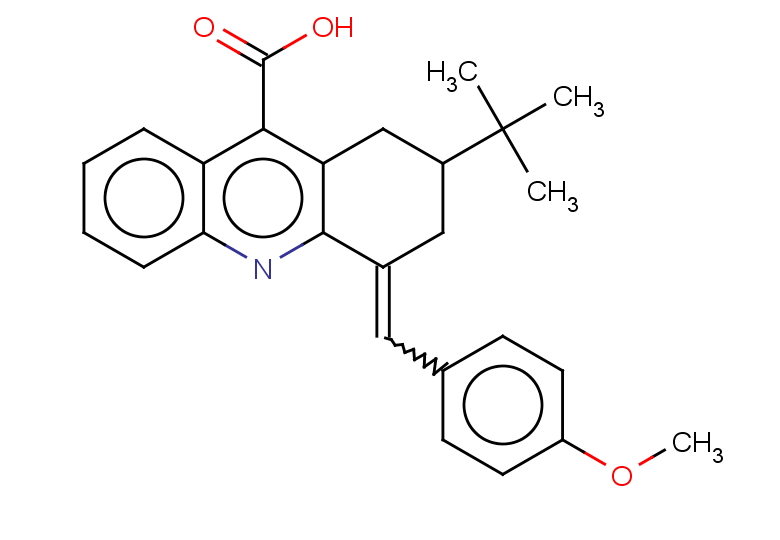 2-tert-butyl-4-[(4-methoxyphenyl)methylidene]-1,2,3,4-tetrahydroacridine-9-carboxylic acid