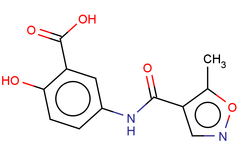 2-hydroxy-5-(5-methyl-1,2-oxazole-4-amido)benzoic acid