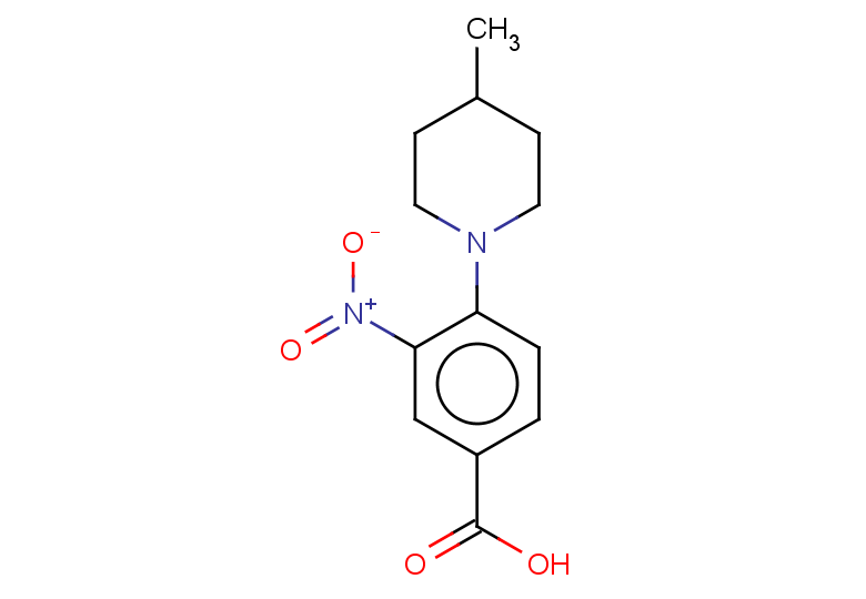 4-(4-methylpiperidin-1-yl)-3-nitrobenzoic acid