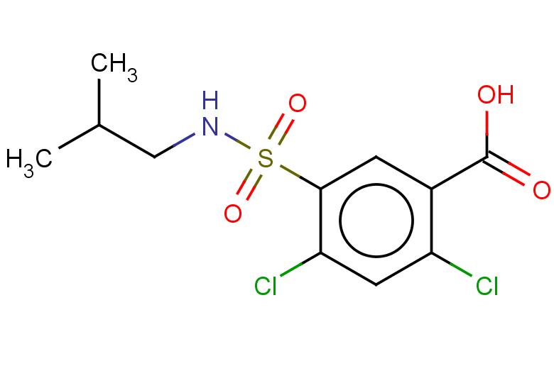 2,4-dichloro-5-[(2-methylpropyl)sulfamoyl]benzoic acid