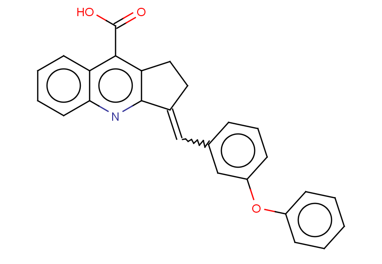3-[(3-phenoxyphenyl)methylidene]-1H,2H,3H-cyclopenta[b]quinoline-9-carboxylic acid