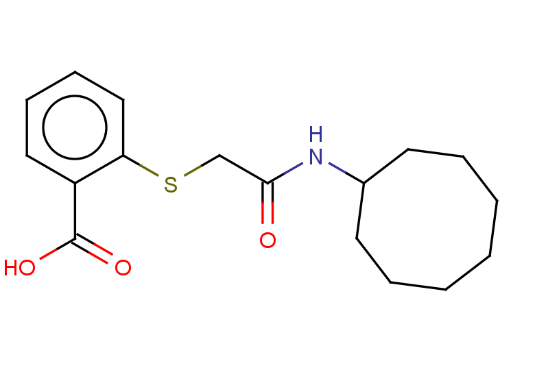 2-{[(cyclooctylcarbamoyl)methyl]sulfanyl}benzoic acid