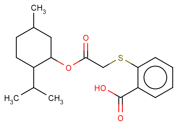 2-[(2-{[5-methyl-2-(propan-2-yl)cyclohexyl]oxy}-2-oxoethyl)sulfanyl]benzoic acid