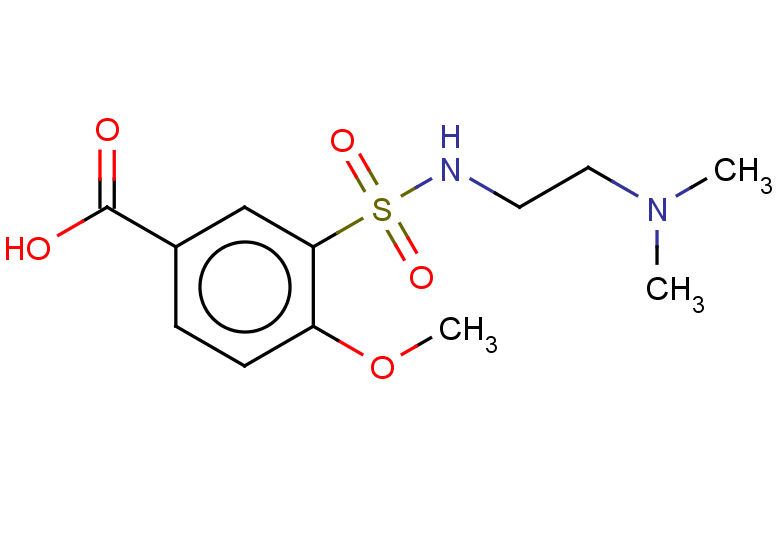 3-{[2-(dimethylamino)ethyl]sulfamoyl}-4-methoxybenzoic acid