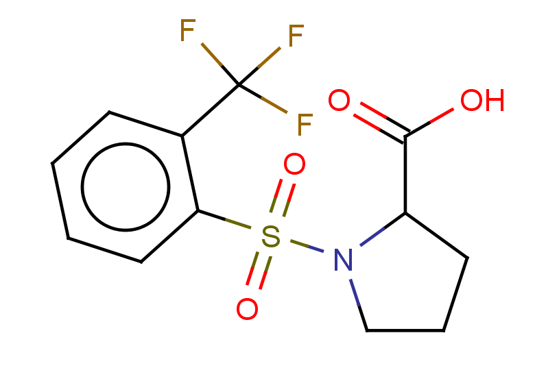 1-[2-(trifluoromethyl)benzenesulfonyl]pyrrolidine-2-carboxylic acid