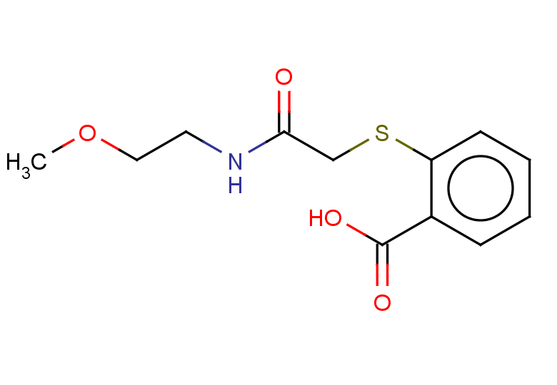 2-({[(2-methoxyethyl)carbamoyl]methyl}sulfanyl)benzoic acid