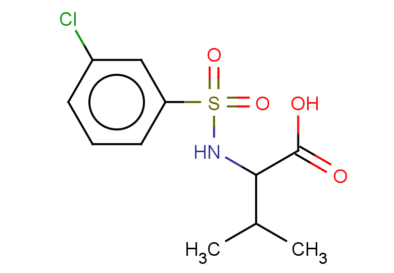 2-(3-chlorobenzenesulfonamido)-3-methylbutanoic acid