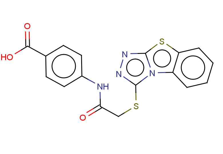 4-(2-{7-thia-2,4,5-triazatricyclo[6.4.0.0,2,6]dodeca-1(12),3,5,8,10-pentaen-3-ylsulfanyl}acetamido)benzoic acid