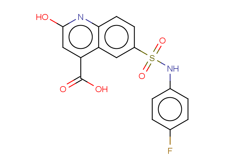6-[(4-fluorophenyl)sulfamoyl]-2-hydroxyquinoline-4-carboxylic acid