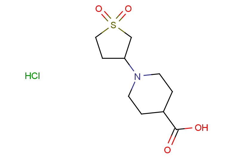1-(1,1-dioxothiolan-3-yl)piperidine-4-carboxylic acid hydrochloride