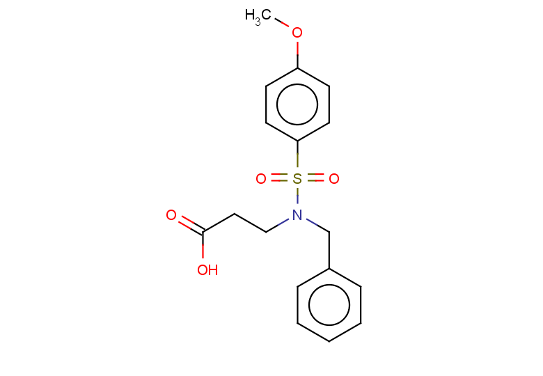 3-(N-benzyl4-methoxybenzenesulfonamido)propanoic acid